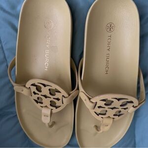 NWOT Tory Burch Women’s Miller Cloud Light Yellow Sandals